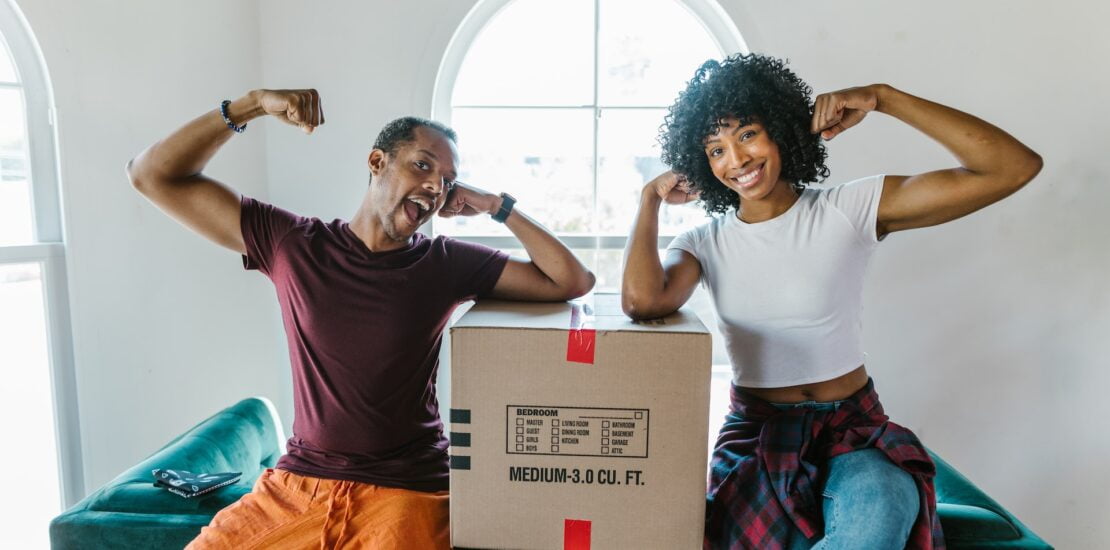 Couple Celebrating Move In
